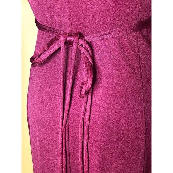 1970s ROBERTA CALIFORNIA Empire Waist DISCO Dress W/Adjustable Waist Straps. S-M - Picture 8 of 9